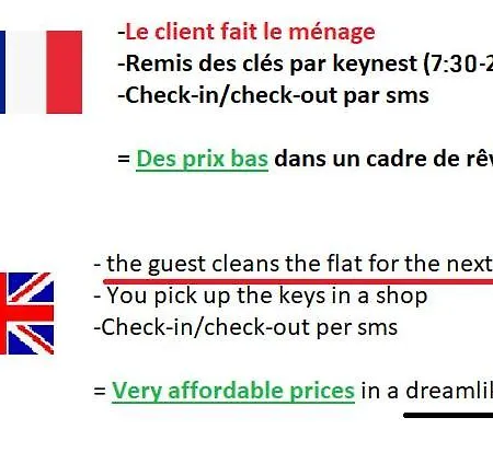 Cadre De Rêve Vous Faites Le Ménage- Very Good Prices But Have To Clea-n Th-e Flat *